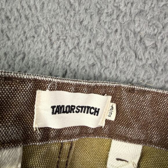 Taylor Stitch The Chore Pants Mens 28x30 Brown Boss Duck Canvas Double Knee Work - Picture 5 of 16